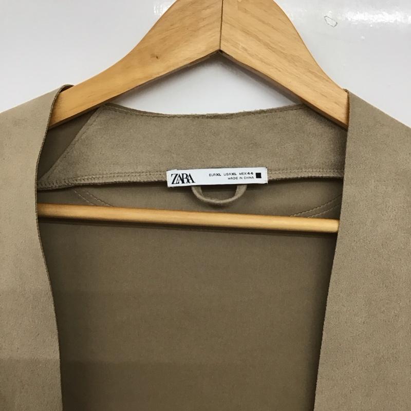 ザラ ZARA カーディガン 長袖 3548 610 710 XL 無地 ベージュ / ベージュ / beige レディース USED 古着 中古 10156437