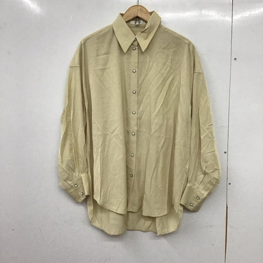 マウジー MOUSSY シャツ、ブラウス 長袖 029GSA30-0000 オーバーシャツ タグ付き FREE 無地 アイボリー / アイボリー / レディース USED 古着 中古 10156439