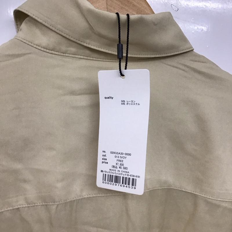マウジー MOUSSY シャツ、ブラウス 長袖 029GSA30-0000 オーバーシャツ タグ付き FREE 無地 アイボリー / アイボリー / レディース USED 古着 中古 10156439