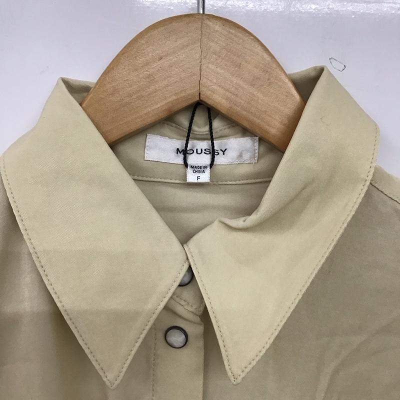 マウジー MOUSSY シャツ、ブラウス 長袖 029GSA30-0000 オーバーシャツ タグ付き FREE 無地 アイボリー / アイボリー / レディース USED 古着 中古 10156439