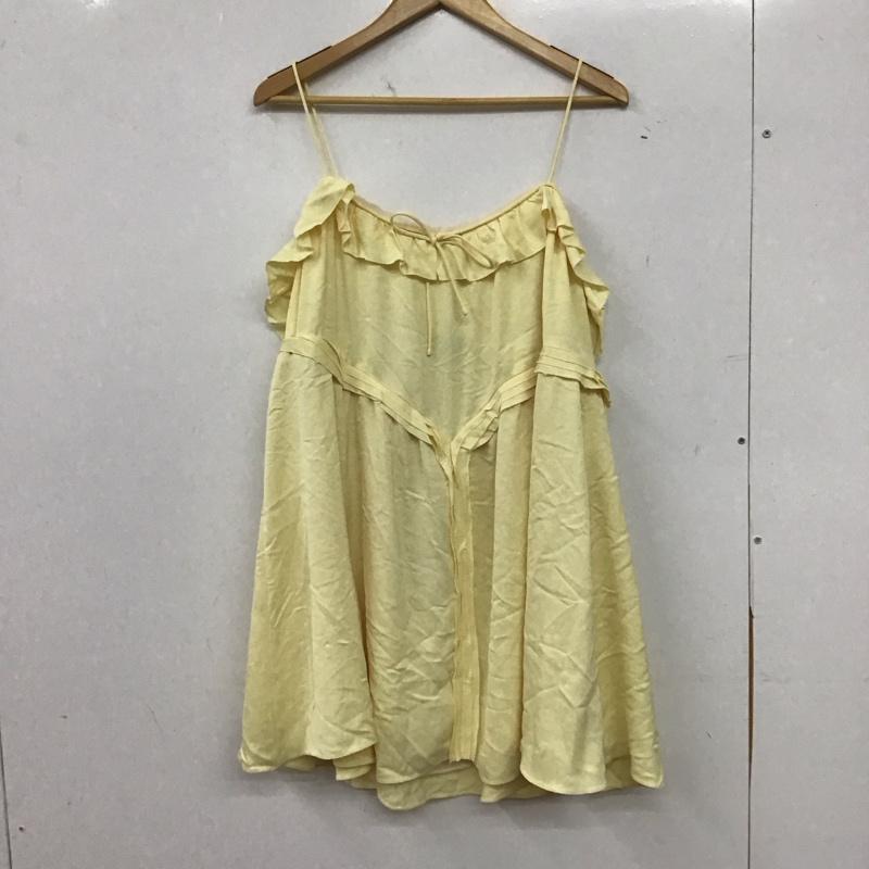 ザラ ZARA ワンピース ミニスカート 2725 233 306 キャミワンピース タグ付き L 無地 黄 / イエロー / yellow レディース USED 古着 中古 10156440