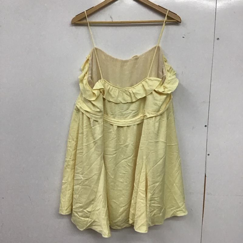 ザラ ZARA ワンピース ミニスカート 2725 233 306 キャミワンピース タグ付き L 無地 黄 / イエロー / yellow レディース USED 古着 中古 10156440