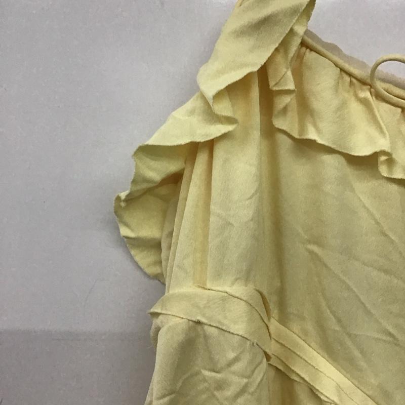 ザラ ZARA ワンピース ミニスカート 2725 233 306 キャミワンピース タグ付き L 無地 黄 / イエロー / yellow レディース USED 古着 中古 10156440