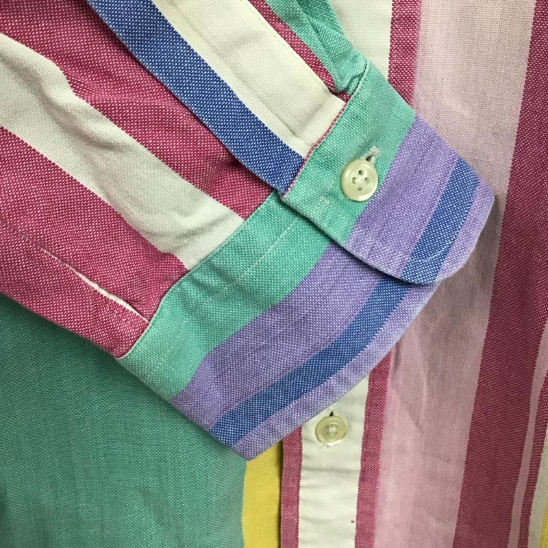 ラルフローレン RALPHLAUREN シャツ、ブラウス 長袖 ボタンダウン シャツワンピース マルチストライプ ワンポイント マルチカラー / マルチカラー / multicolor レディース USED 古着 中古 10156441