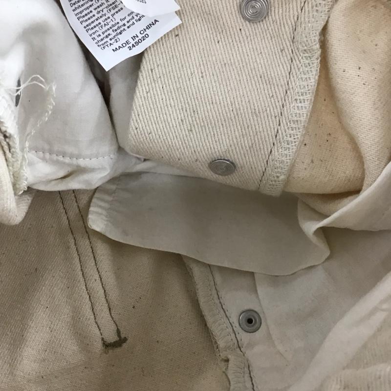 ムルーア MURUA パンツ ワークパンツ、ペインターパンツ 012110701001-01 フロントボタンフレアパンツ M 無地 アイボリー / アイボリー / レディース USED 古着 中古 10156442