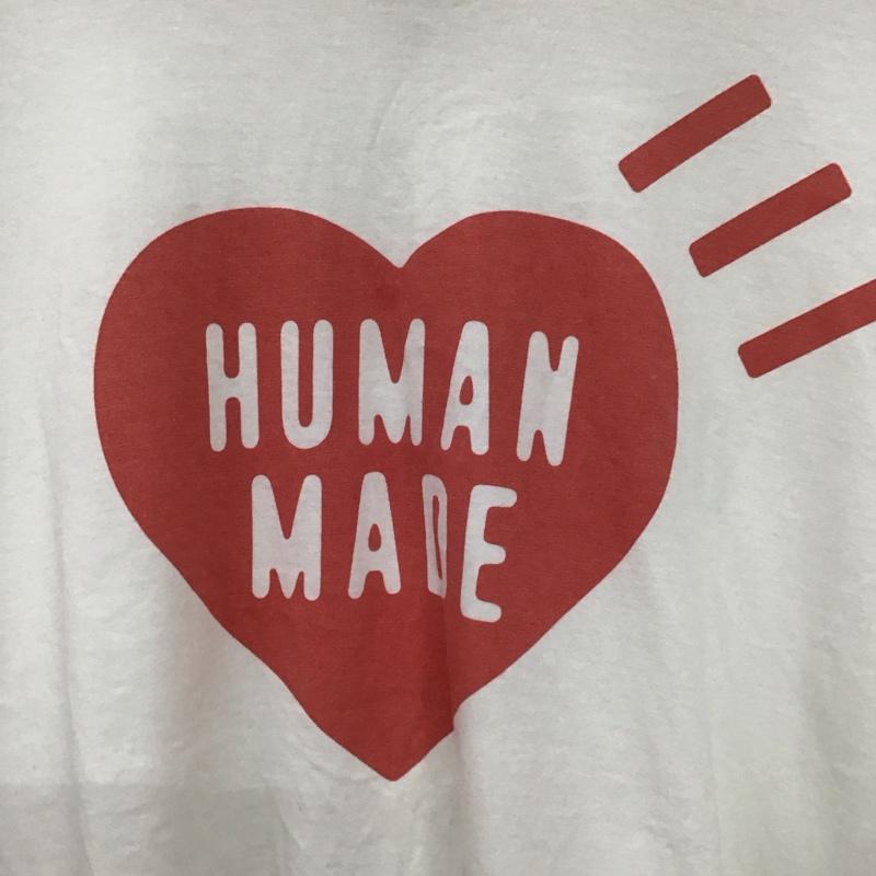 ヒューマンメード HUMAN MADE Tシャツ 半袖 半袖カットソー プリントTシャツ クルーネックカットソー XL ロゴ、文字 白 / ホワイト / white メンズ USED 古着 中古 10156449