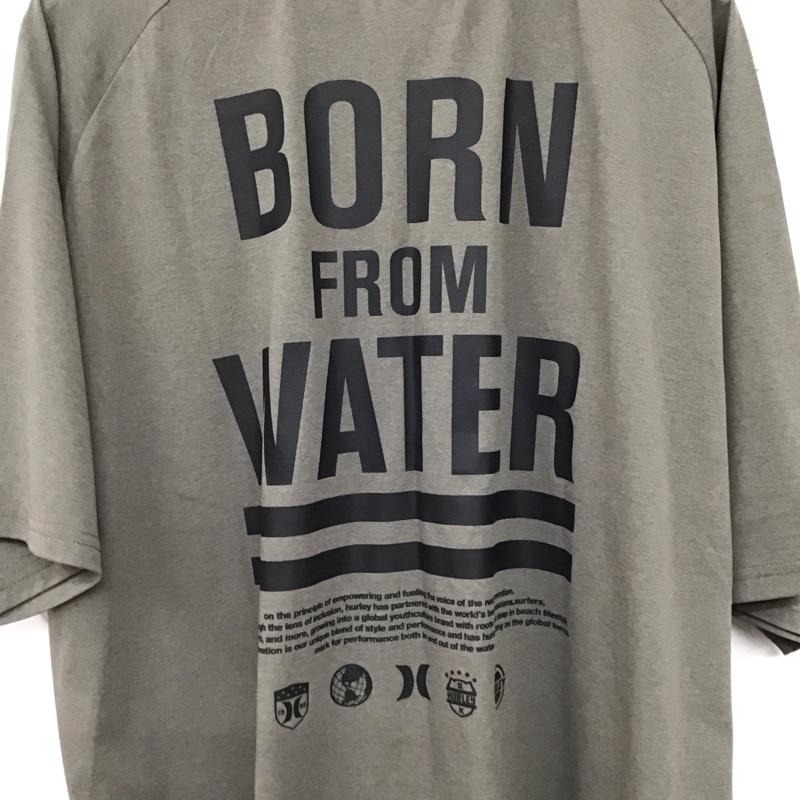 ハーレー Hurley Tシャツ 半袖 半袖カットソー プリントTシャツ クルーネックカットソー XL ロゴ、文字 チャコールグレー / チャコールグレー / メンズ USED 古着 中古 10156450