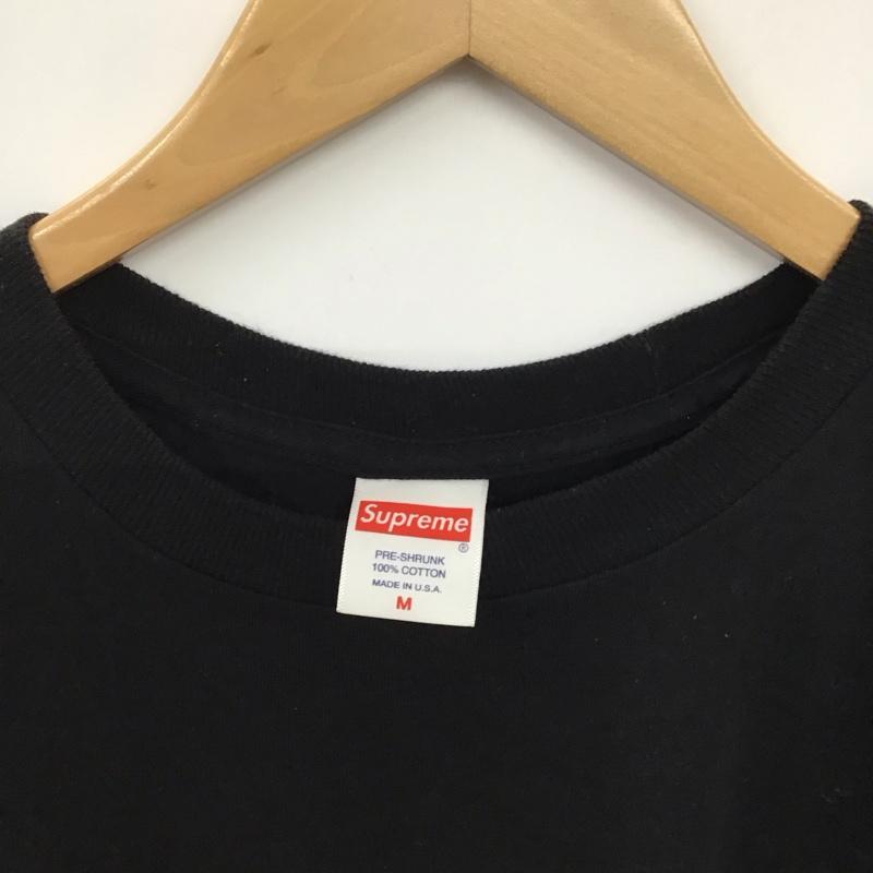 シュプリーム Supreme Tシャツ 半袖 半袖カットソー プリントTシャツ クルーネックカットソー M ロゴ、文字 黒 / ブラック / black メンズ USED 古着 中古 10156452