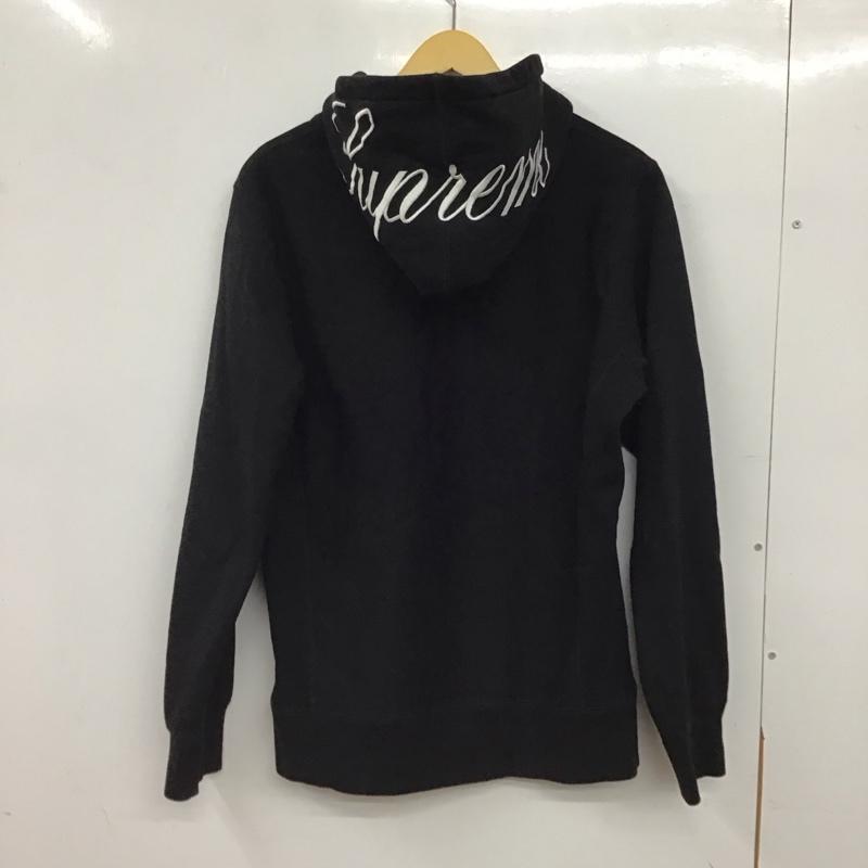 シュプリーム Supreme パーカー 長袖 FW15 クラシックスクリプトロゴプルオーバーパーカー M ロゴ、文字 黒 / ブラック / black メンズ USED 古着 中古 10156453