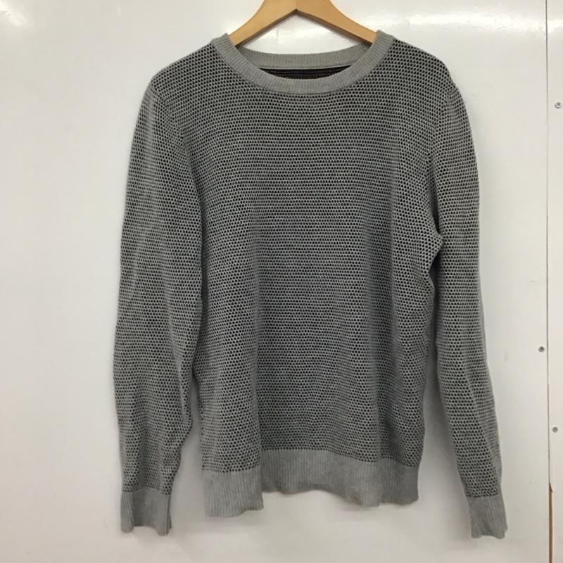 ビームス BEAMS ニット、セーター 長袖 長袖ニットカットソー クルーネック セーター S  灰 / グレー / gray メンズ USED 古着 中古 10156457