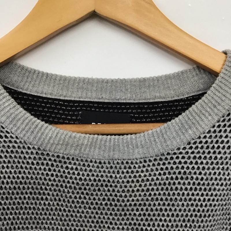 ビームス BEAMS ニット、セーター 長袖 長袖ニットカットソー クルーネック セーター S  灰 / グレー / gray メンズ USED 古着 中古 10156457