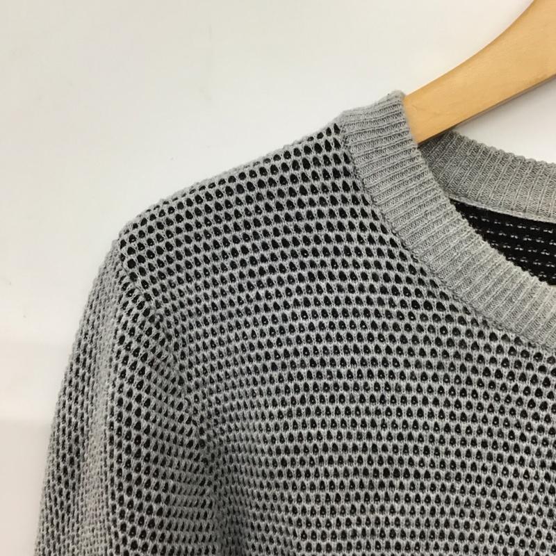 ビームス BEAMS ニット、セーター 長袖 長袖ニットカットソー クルーネック セーター S  灰 / グレー / gray メンズ USED 古着 中古 10156457