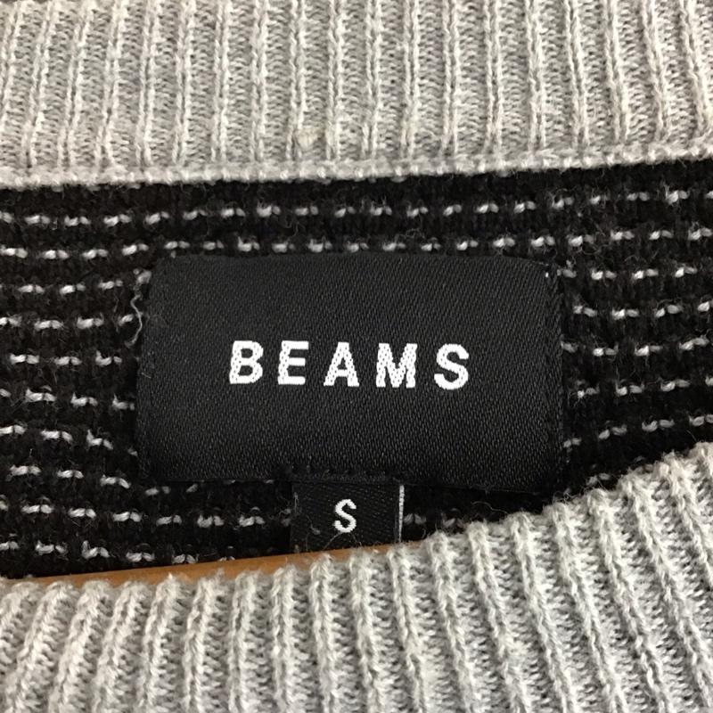 ビームス BEAMS ニット、セーター 長袖 長袖ニットカットソー クルーネック セーター S  灰 / グレー / gray メンズ USED 古着 中古 10156457