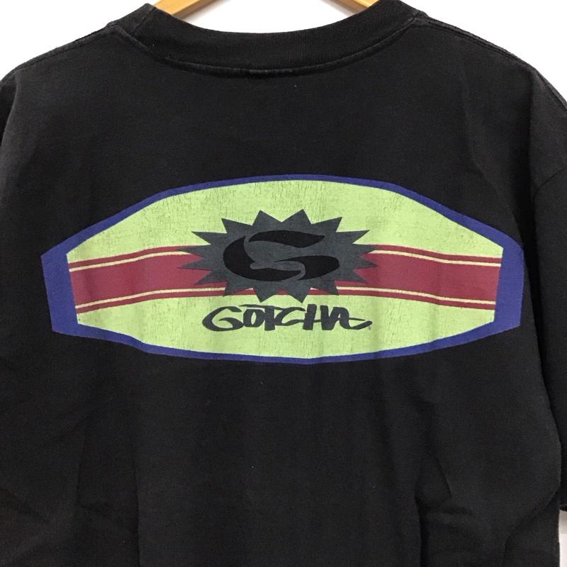 ガッチャ GOTCHA Tシャツ 半袖 半袖カットソー プリントTシャツ クルーネックカットソー L ロゴ、文字 ダークグレー / ダークグレー / メンズ USED 古着 中古 10156460