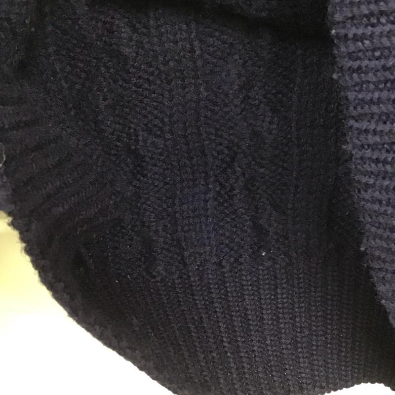 エディーバウアー Eddie Bauer ニット、セーター 長袖 長袖ニットカットソー クルーネック セーター L  紺 / ネイビー / navy メンズ USED 古着 中古 10156462