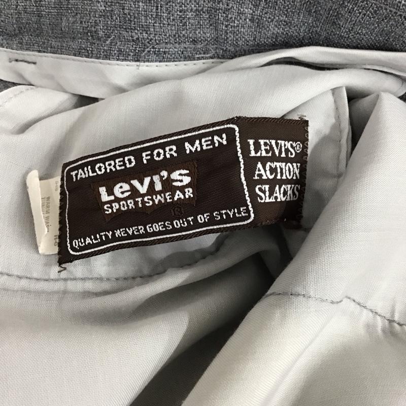 リーバイス Levi s パンツ スラックス スラックスパンツ ワイドパンツ カジュアルパンツ 36 無地 灰 / グレー / gray メンズ USED 古着 中古 10156463