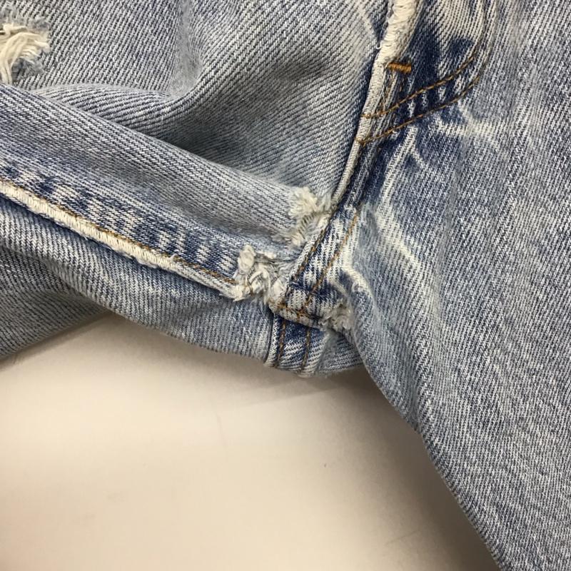 リーバイストラウスアンドコー Levi Strauss & co. パンツ デニム、ジーンズ デニムパンツ スリムパンツ カジュアルパンツ 35インチ ダメージ加工 インディゴ / インディゴ / Indigo メンズ USED 古着 中古 10156464