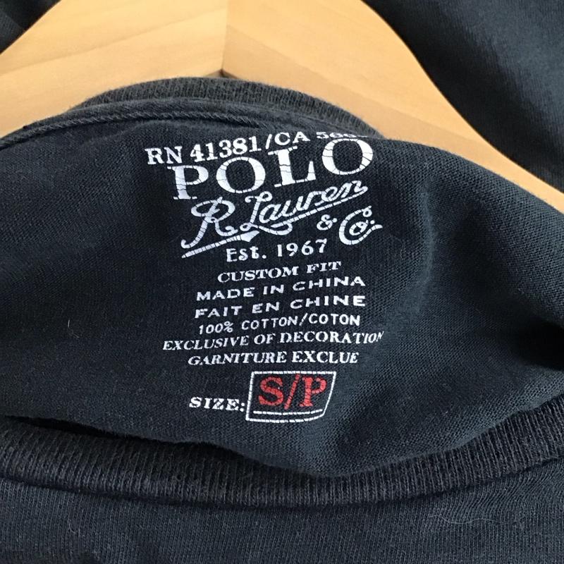 ポロラルフローレン POLO RALPH LAUREN Tシャツ 半袖 半袖カットソー プリントTシャツ クルーネックカットソー S ロゴ、文字 ダークグレー / ダークグレー / メンズ USED 古着 中古 10156465