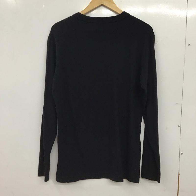 チャンピオン Champion カットソー 長袖 長袖カットソー ロゴカットソー クルーネック M ロゴ、文字 黒 / ブラック / black メンズ USED 古着 中古 10156466