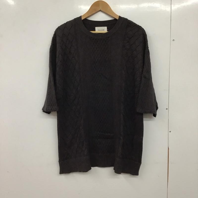キャルオーライン CAL O LINE カットソー 半袖 半袖カットソー クルーネック M  ダークグレー / ダークグレー / メンズ USED 古着 中古 10156468