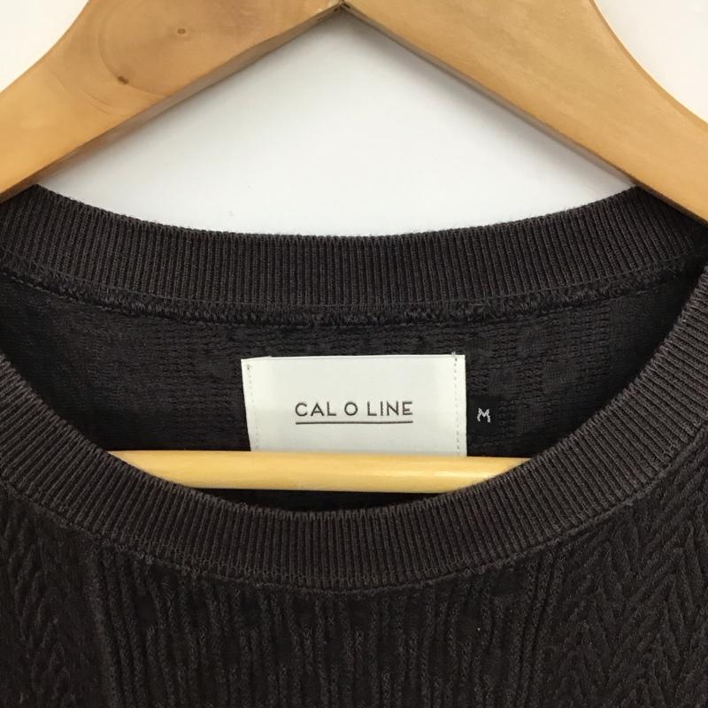 キャルオーライン CAL O LINE カットソー 半袖 半袖カットソー クルーネック M  ダークグレー / ダークグレー / メンズ USED 古着 中古 10156468