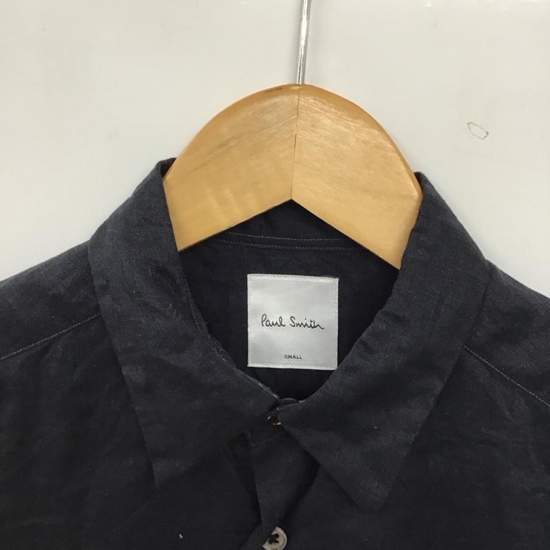 ポールスミス Paul Smith シャツ、ブラウス 長袖 長袖シャツ 無地シャツ カラーシャツ S 無地 紺 / ネイビー / navy メンズ USED 古着 中古 10156469