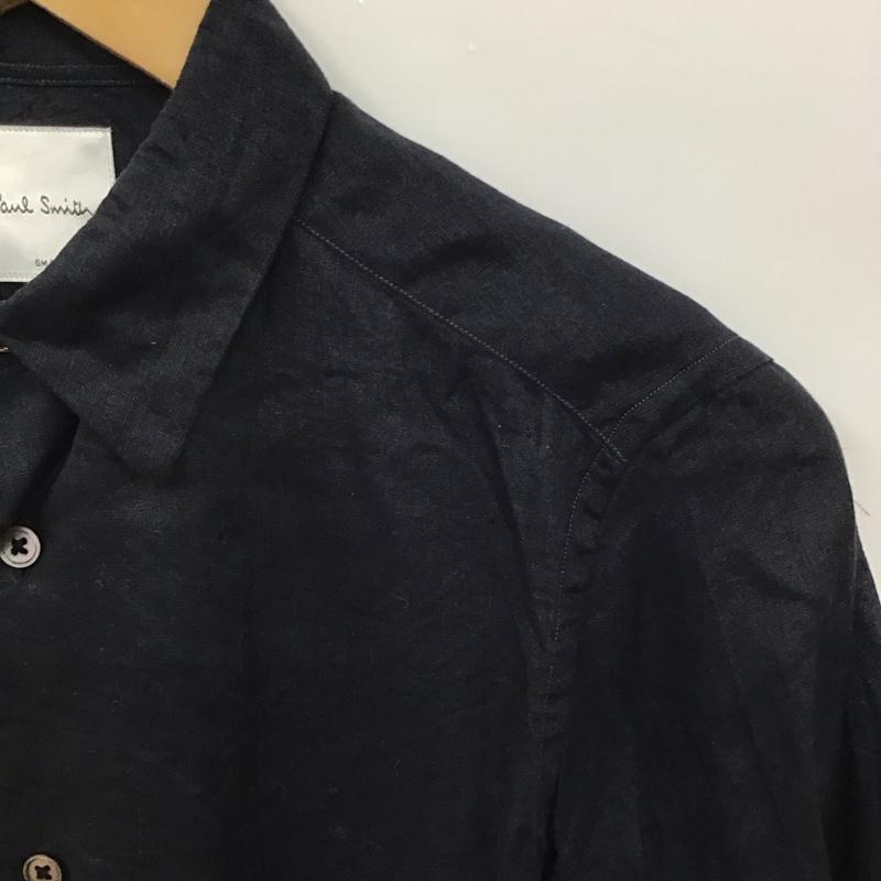 ポールスミス Paul Smith シャツ、ブラウス 長袖 長袖シャツ 無地シャツ カラーシャツ S 無地 紺 / ネイビー / navy メンズ USED 古着 中古 10156469