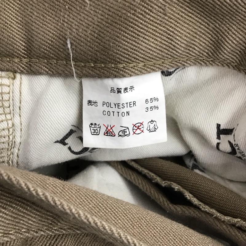 クラクト CLUCT パンツ デニム、ジーンズ カジュアルパンツ スリムパンツ L ロゴ、文字 ベージュ / ベージュ / beige メンズ USED 古着 中古 10156470