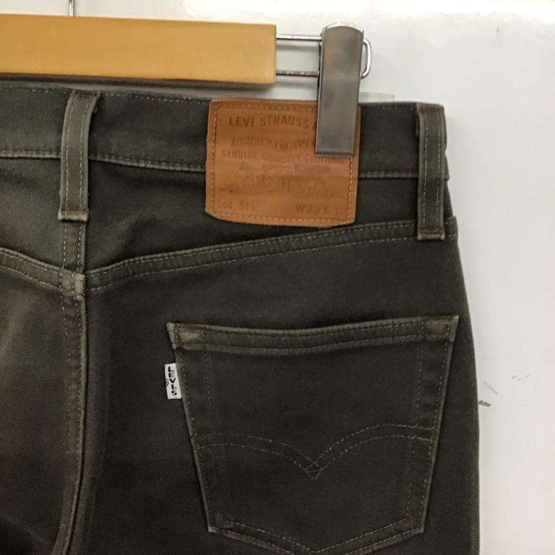 リーバイストラウスアンドコー Levi Strauss & co. パンツ デニム、ジーンズ スリムパンツ ストレッチパンツ カジュアルパンツ 29インチ 無地 茶 / ブラウン / brown メンズ USED 古着 中古 10156471
