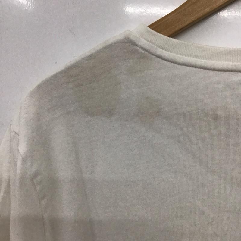 ポロラルフローレン POLO RALPH LAUREN Tシャツ 半袖 半袖カットソー プリントTシャツ Vネックカットソー XS ロゴ、文字 白 / ホワイト / white メンズ USED 古着 中古 10156472