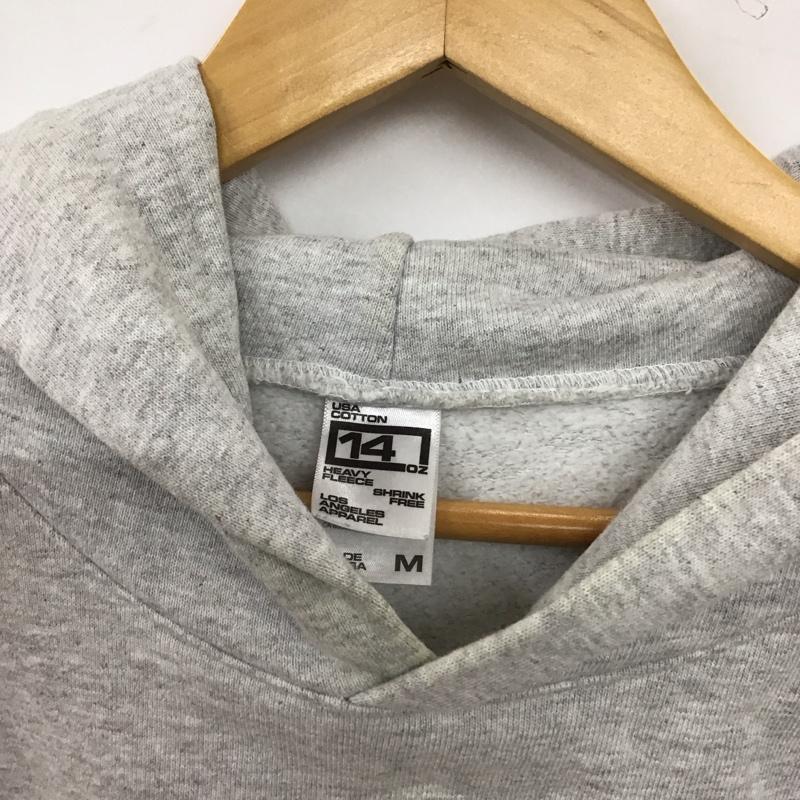 ロサンゼルスアパレル LOS ANGELES APPAREL パーカー 長袖 長袖パーカー プルオーバーパーカー スウェット M 無地 灰 / グレー / gray メンズ USED 古着 中古 10156474