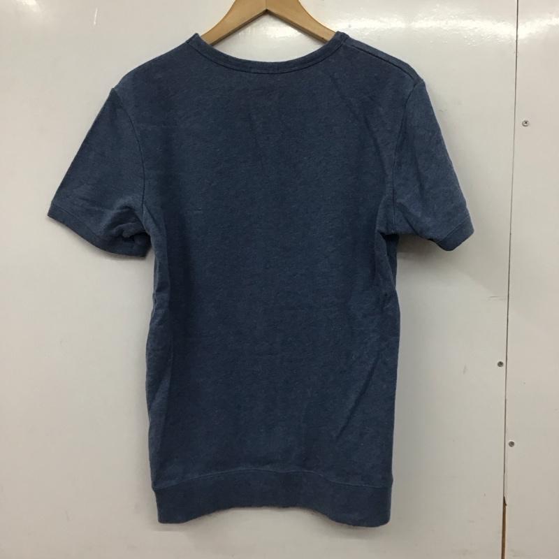 ナノユニバース nano・universe Tシャツ 半袖 半袖カットソー プリントTシャツ クルーネックカットソー S ロゴ、文字 水色 / ライトブルー / メンズ USED 古着 中古 10156475