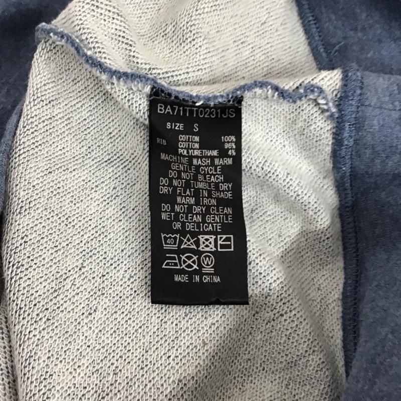 ナノユニバース nano・universe Tシャツ 半袖 半袖カットソー プリントTシャツ クルーネックカットソー S ロゴ、文字 水色 / ライトブルー / メンズ USED 古着 中古 10156475