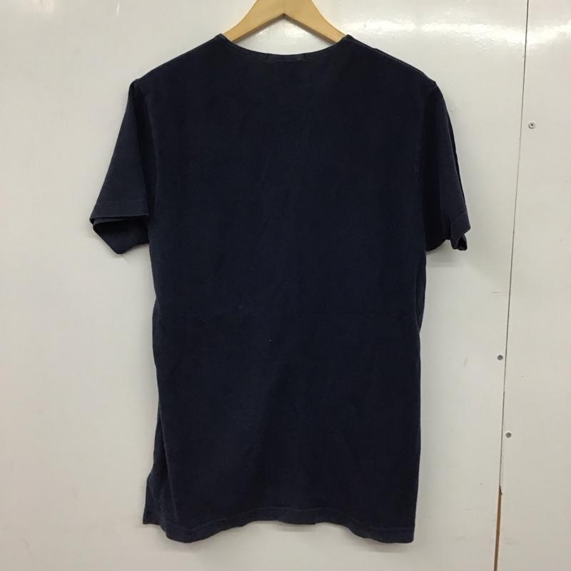 バーンズ BARNS カットソー 半袖 半袖カットソー ヘンリーネックカットソー 1 無地 紺 / ネイビー / navy メンズ USED 古着 中古 10156476