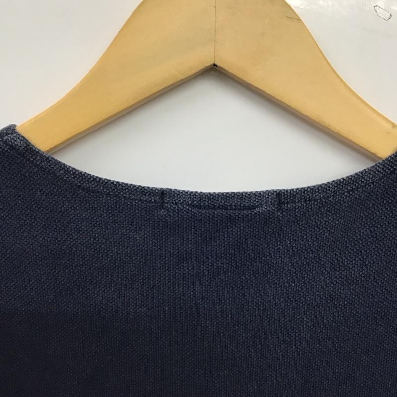 バーンズ BARNS カットソー 半袖 半袖カットソー ヘンリーネックカットソー 1 無地 紺 / ネイビー / navy メンズ USED 古着 中古 10156476