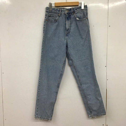 ザラ ZARA パンツ デニム、ジーンズ デニムパンツ スリムパンツ カジュアルパンツ 36インチ ダメージ加工 インディゴ / インディゴ / Indigo レディース USED 古着 中古 10156479