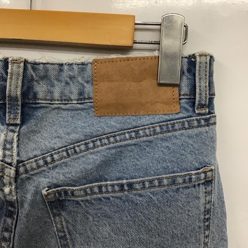 ザラ ZARA パンツ デニム、ジーンズ デニムパンツ スリムパンツ カジュアルパンツ 36インチ ダメージ加工 インディゴ / インディゴ / Indigo レディース USED 古着 中古 10156479