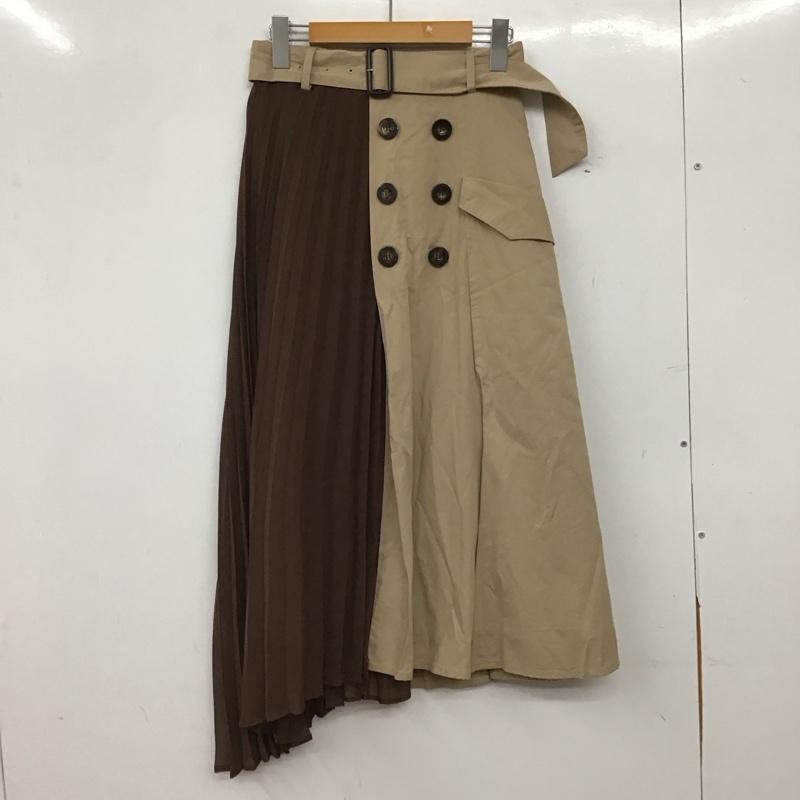 アズールバイマウジー AZUL BY MOUSSY スカート ロングスカート 250csa31-586d ロングスカート M 無地 ベージュ / ベージュ / beige レディース USED 古着 中古 10156480