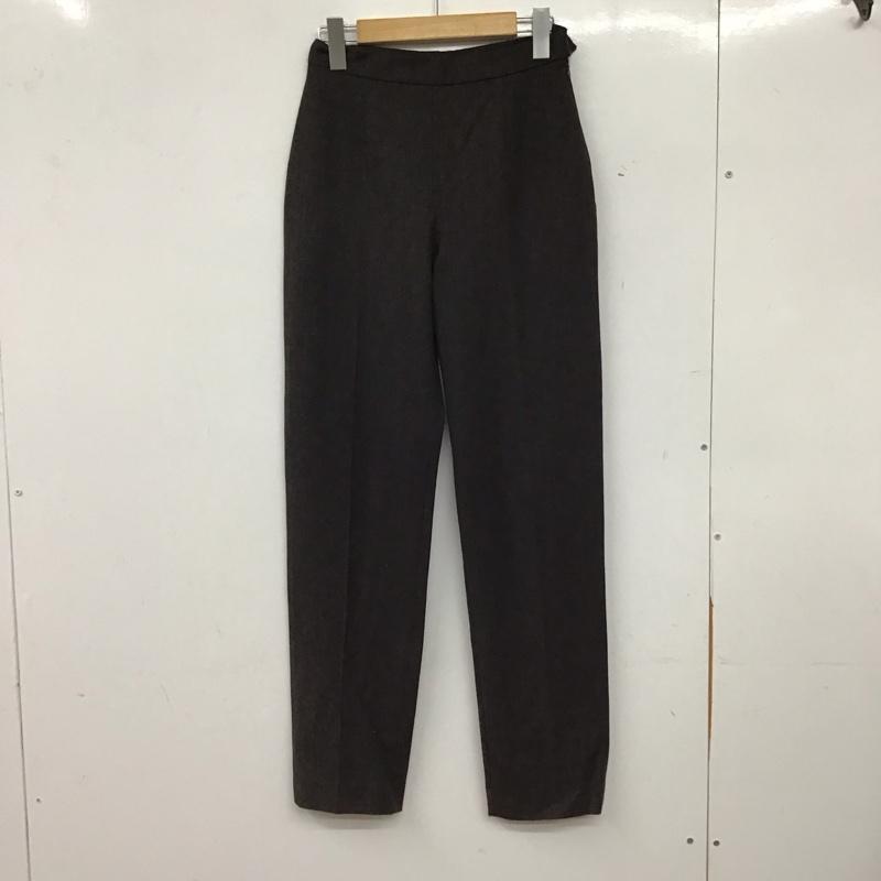 マックスマーラウィークエンドライン MAXMARA WEEKEND LINE パンツ スラックス スラックスパンツ スリムパンツ ストレッチパンツ 40 無地 ダークブラウン / ダークブラウン / レディース USED 古着 中古 10156481