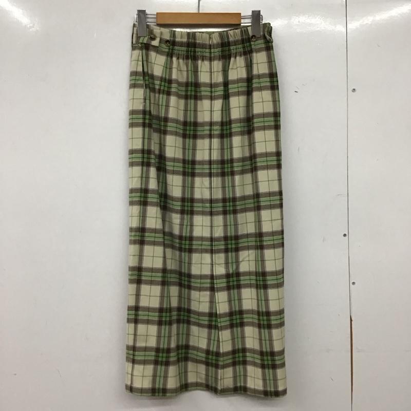 ローリーズファーム LOWRYS FARM スカート ひざ丈スカート ロングスカート タイトスカート バックスリット FREE チェック マルチカラー / マルチカラー / multicolor レディース USED 古着 中古 10156483