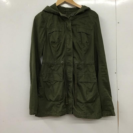 アバクロンビーアンドフィッチ ABERCROMBIE&FITCH ジャケット、上着 ジャンパー、ブルゾン ジップアップジャケット ロングジャケット ミリタリージャケット 無地 カーキ / カーキ / khaki レディース USED 古着 中古 10156488