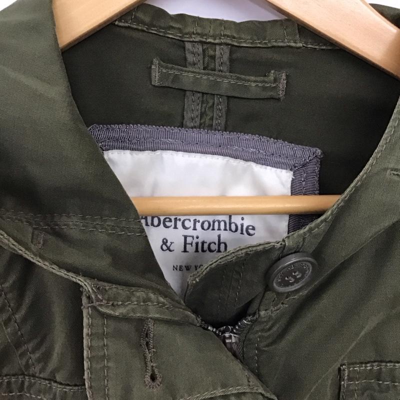 アバクロンビーアンドフィッチ ABERCROMBIE&FITCH ジャケット、上着 ジャンパー、ブルゾン ジップアップジャケット ロングジャケット ミリタリージャケット 無地 カーキ / カーキ / khaki レディース USED 古着 中古 10156488