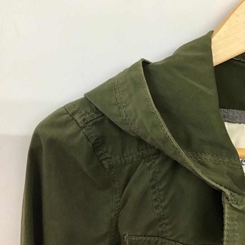 アバクロンビーアンドフィッチ ABERCROMBIE&FITCH ジャケット、上着 ジャンパー、ブルゾン ジップアップジャケット ロングジャケット ミリタリージャケット 無地 カーキ / カーキ / khaki レディース USED 古着 中古 10156488