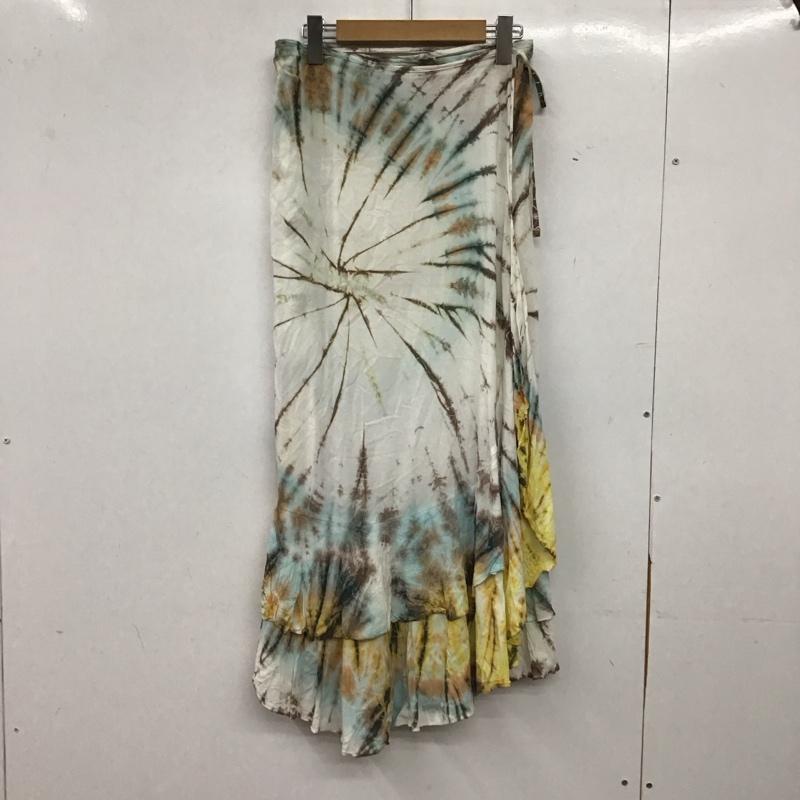 ゴア goa スカート ロングスカート ロングスカート フレアスカート カジュアルスカート FREE プリント マルチカラー / マルチカラー / multicolor レディース USED 古着 中古 10156489