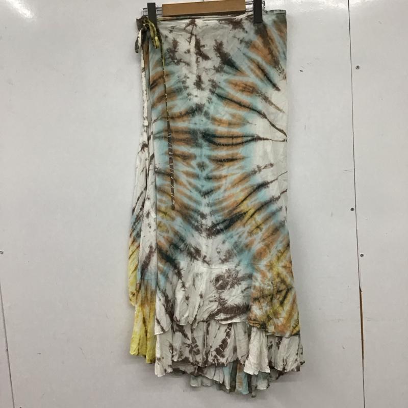 ゴア goa スカート ロングスカート ロングスカート フレアスカート カジュアルスカート FREE プリント マルチカラー / マルチカラー / multicolor レディース USED 古着 中古 10156489