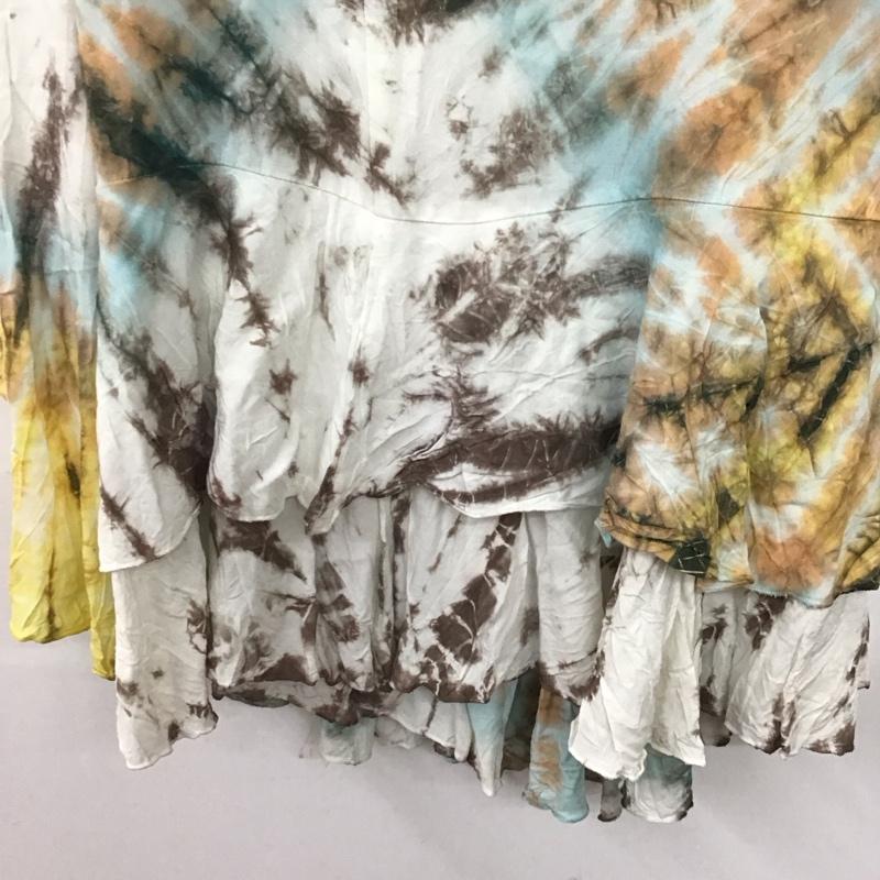 ゴア goa スカート ロングスカート ロングスカート フレアスカート カジュアルスカート FREE プリント マルチカラー / マルチカラー / multicolor レディース USED 古着 中古 10156489