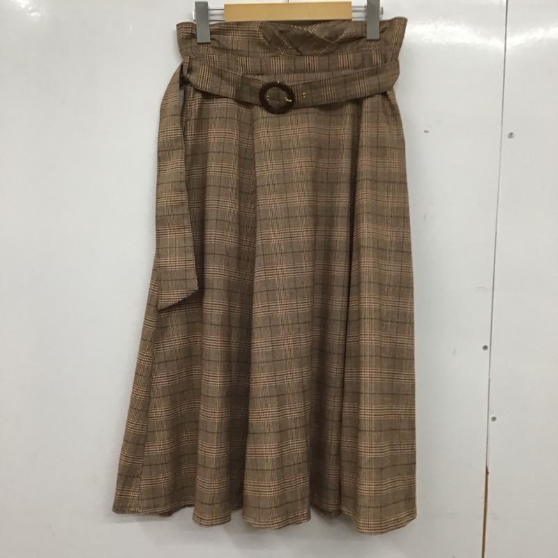 ジルスチュアート JILLSTUART スカート ひざ丈スカート フレアスカート カジュアルスカート 4 チェック マルチカラー / マルチカラー / multicolor レディース USED 古着 中古 10156498