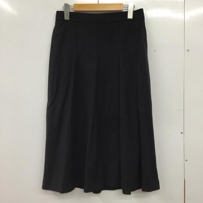 レプシィム LEPSIM スカート ひざ丈スカート フレアスカート カジュアルスカート L 無地 黒 / ブラック / black レディース USED 古着 中古 10156499