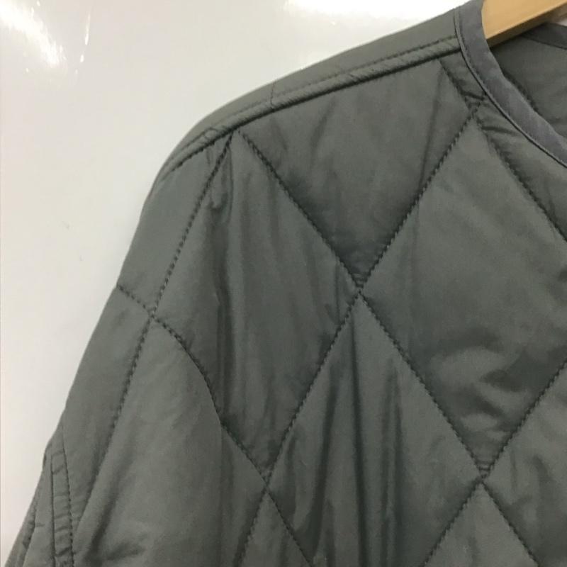 ビーミング バイ ビームス B:MING by BEAMS ジャケット、上着 ジャンパー、ブルゾン キルティングジャケット アウター ノーカラージャケット L  灰 / グレー / gray レディース USED 古着 中古 10156504