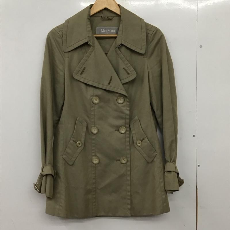 マックスマーラ MaxMara ジャケット、上着 ジャンパー、ブルゾン カジュアルジャケット アウター ダブル 40 無地 ベージュ / ベージュ / beige レディース USED 古着 中古 10156505